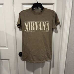 Nirvana Band Graphic Tee – Distressed Look –‎ Size Small